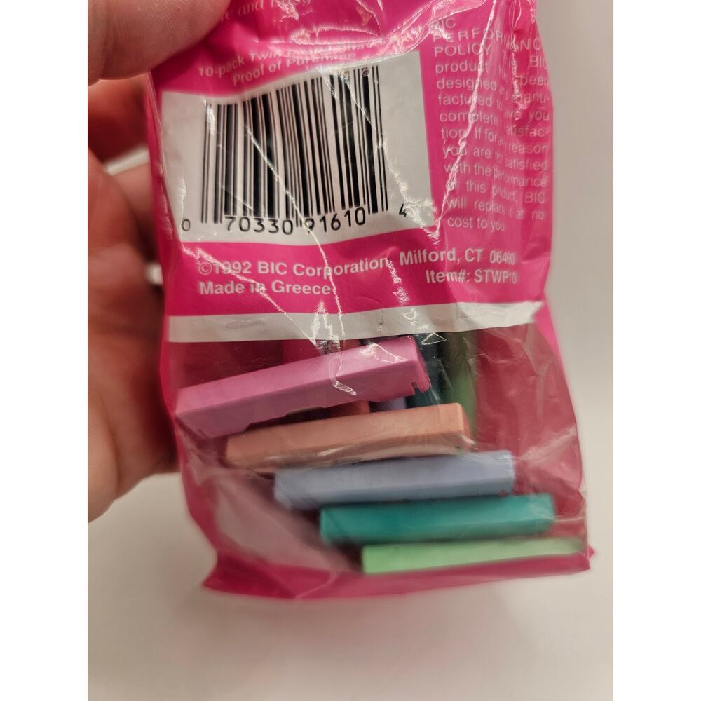 Sealed Bic Twin Blade Pastel Shavers 1992 (10 count) - Picture 5 of 7